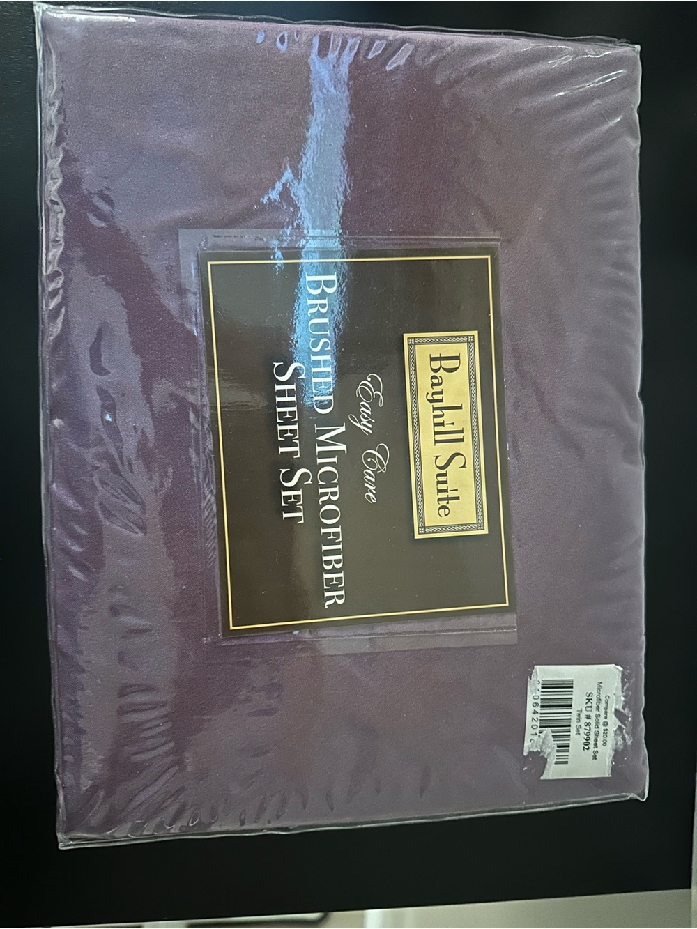 Brushed Microfiber Sheet Set in Plum